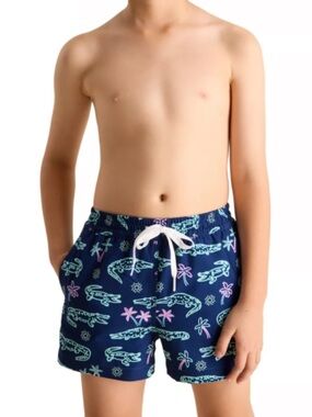 NWT Chubbies Boys' Shorter Classic Swim Trunks the Neon glades Sz XL